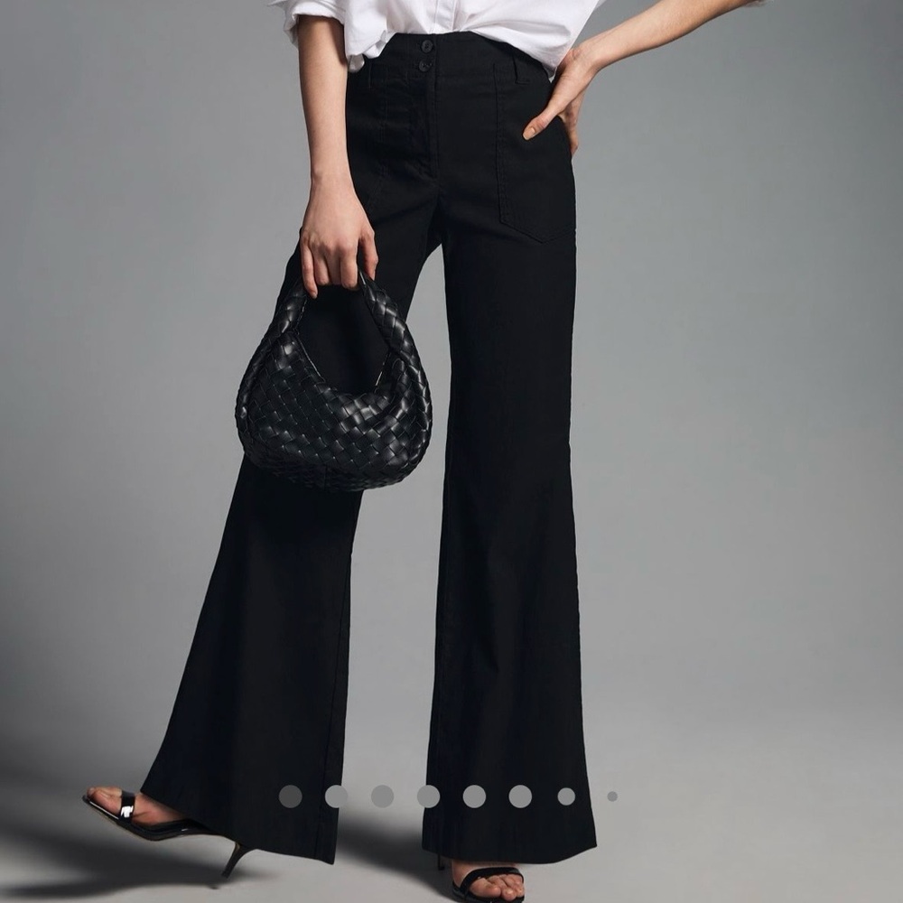 Maeve Black Wide Leg Pants